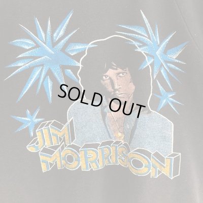 画像2: 80s パキスタン製 Jim Morrison 半袖カットオフ SWEAT ROCK TEE