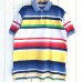 画像2: POLO Ralph Lauren マルチカラーボーダー POLO SHIRT (2)