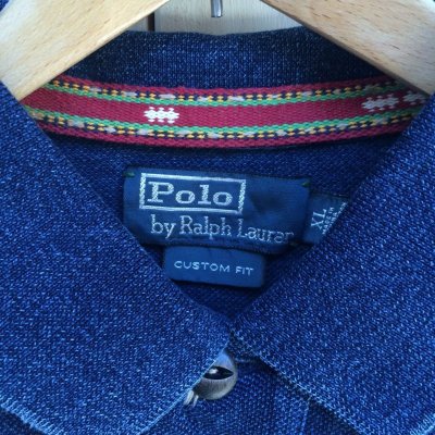 画像3: Ralph Lauren インディゴ スカ POLO SHIRT