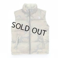  THE NORTH FACE NUPTSE DOWN VEST BLACK CAMO