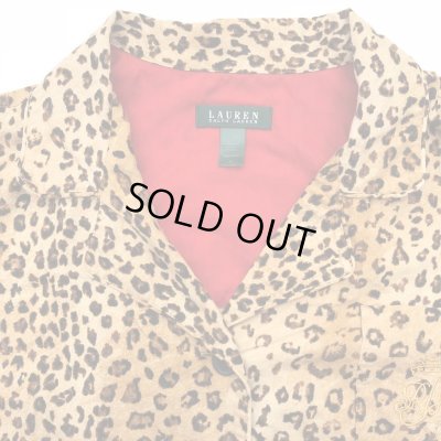 画像3: 90s Ralph Lauren LAUREN LEOPARD PAJAMA SHIRT