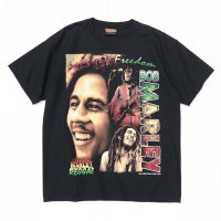 DEADSTOCK 90s BOOTING BOB MARLEY SONGS OF FREEDOM RAP TEE STYLE TEE SHIRT