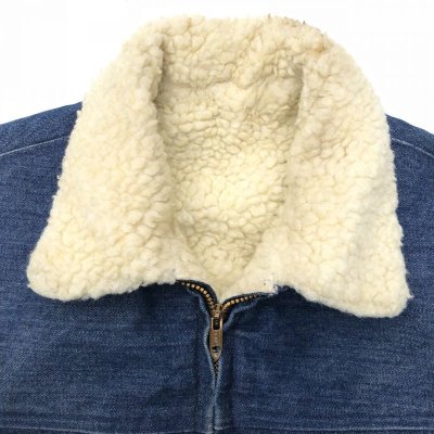 画像4: 70s UNKNOW DENIM BOA JACKET