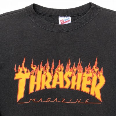 画像2: 90s USA製　THRASHER FIRE LOGO SWEAT