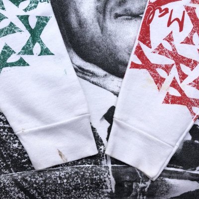 画像4: 90s USA製　MALCOLM X OVER PRINT SWEAT 