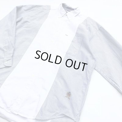 画像4: 90s TOMMY HILFIGER STRIPE DOCKING　L/S SHIRT