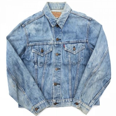 画像1: 70s USA製 LEVI'S 70505 BIGE DENIM JACKET