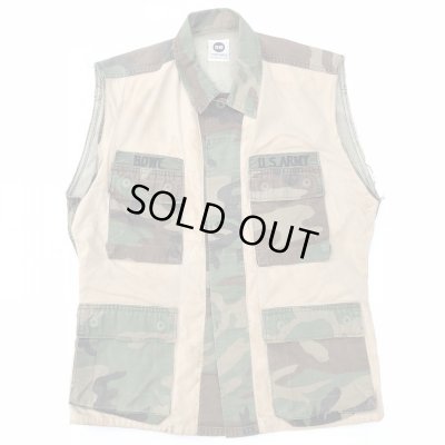 画像1: 80s USA製 RE DeNiM US ARMY BDU REMAKE VEST