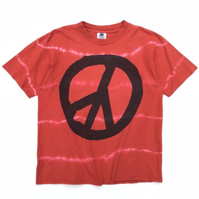 画像1: 90s USA製 PEACE TIEDYE TEE SHIRT