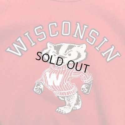 画像3: 80s USA製　WISCONSIN BUCKY BADGER COLLEGE SWEAT