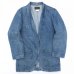 画像1: 80s EDDIE BAUER DENIM TAILORED JACKET (1)