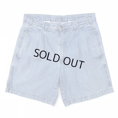 画像1: 90s TWO TACK DENIM CHINO SHORTS