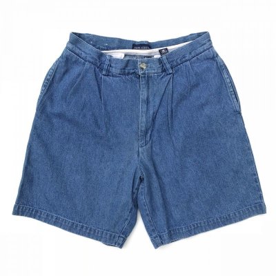 画像1: 90s TWO TACK DENIM CHINO SHORTS