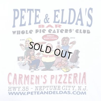 画像2: 00s PETE&ELDA'S SOPRANOS PIZZA TEE SHIRT