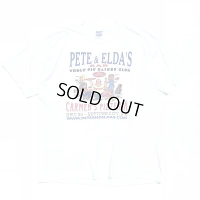 画像1: 00s PETE&ELDA'S SOPRANOS PIZZA TEE SHIRT