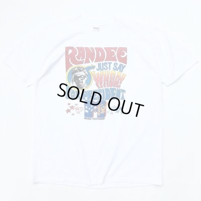 画像1: DEADSTOCK 80s USA製 MTV RANDEE JUST SAY WHOA! FOR PRESIDENT TEE SHIRT