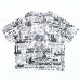 画像1: 03s USA製 NEWYORK YANKEES OVER PRINT TEE SHIRT (1)