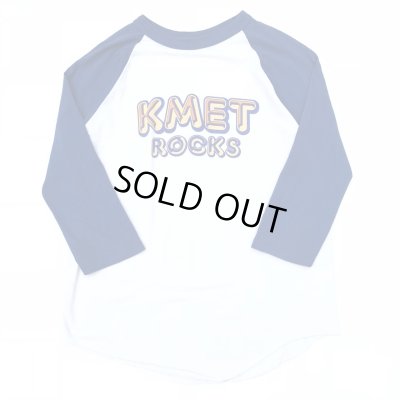 画像1: 70s~80s USA製 KMET ROCKS RAGLAN TEE SHIRT