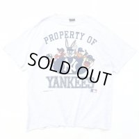 90s USA製 LOONEY TUNES NEWYORK YANKEES TEE SHIRT