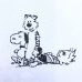 画像4: 90s USA製 CALVIN&HOBBES TEE SHIRT