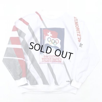 画像1: 80s adidas OLYMPIC CREWNECK SHIRT