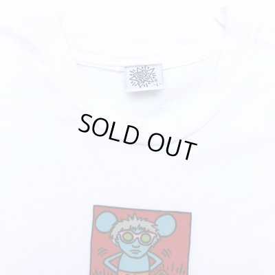 画像3: 90s USA製 KEITH HARING "ANDY MOUSE" ART TEE SHIRT