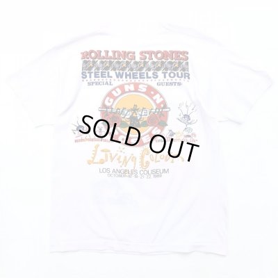 画像2: 80s USA製 THE ROLLING STONES GUN'S N ROSES BAND TEE SHIRT