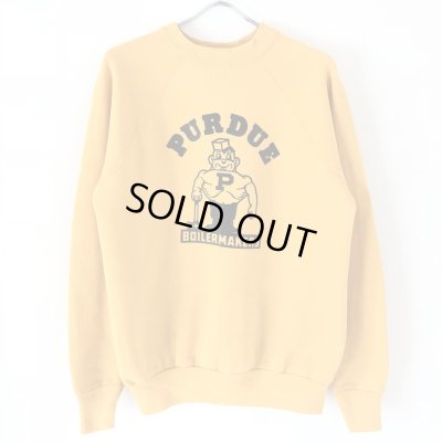 画像1: 90s USA製 PURDUE BOILERMAKERS COLLEGE SWEAT