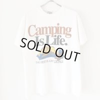 90s USA製 CAMPING IS LIFE TEE SHIRT