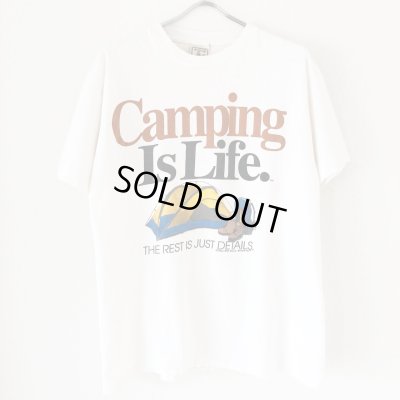 画像1: 90s USA製 CAMPING IS LIFE TEE SHIRT