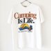 画像1: 90s USA製 CAMPING IS LIFE TEE SHIRT (1)