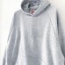 画像2: 90s ルーマニア製 BOG SPORT 霜降りグレー SWEATxTHERMAL HOODIE (2)