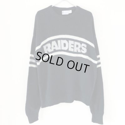 画像1: 80s USA製　LOSANGELES RAIDERS CLIFF ENGLE LTD  KNIT SWEATER