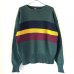 画像1: 90s RALPH LAUREN BORDER COTTON KNIT SWEATER (1)