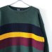 画像2: 90s RALPH LAUREN BORDER COTTON KNIT SWEATER (2)