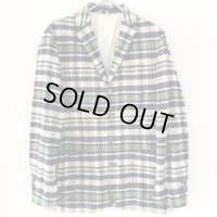 90s RALPH LAUREN MADRAS TAILORED JACKET