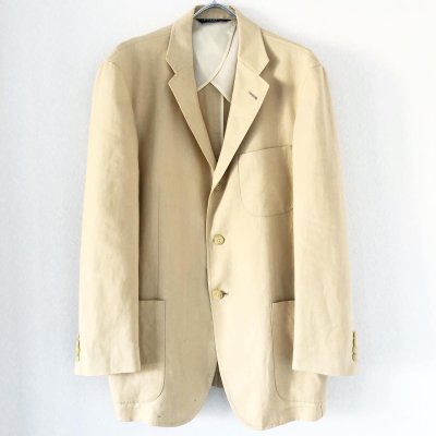 画像1: 90s RALPH LAUREN LINEN TAILORED JACKET