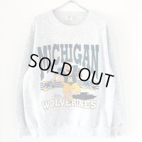 90s USA製　FLINTSTONES MICHIGAN WOLVERINES SWEAT