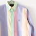 画像2: 90s RALPH LAUREN PASTEL COLOR STRIPE L/S SHIRT (2)