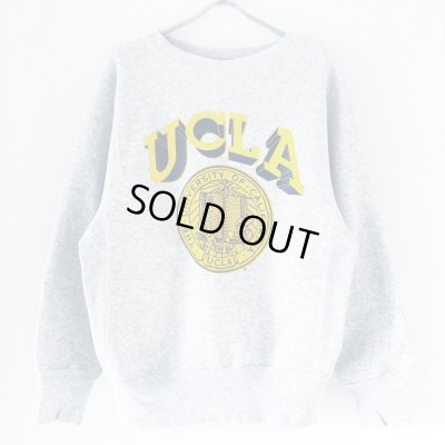 画像1: 90s USA製　UCLA REVERSE WEAVE TYPE COLLEGE SWEAT