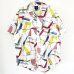 画像1: 80s~90s OLD GAP ART PATTERN S/S SHIRT (1)