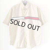 90s~00s TOMMY HILFIGER BIG LOGO S/S SHIRT