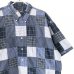 画像2: 90s CHAPS RALPH LAUREN PATCHWORK S/S SHIRT (2)