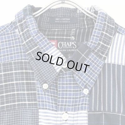 画像3: 90s CHAPS RALPH LAUREN PATCHWORK S/S SHIRT