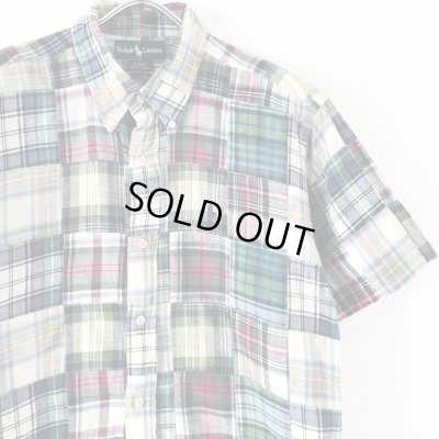 画像2: 90s RALPH LAUREN PATCHWORK S/S SHIRT