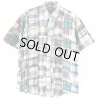 90s RALPH LAUREN PATCHWORK S/S SHIRT