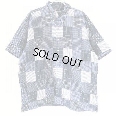 画像1: 90s CHAPS RALPH LAUREN PATCHWORK S/S SHIRT