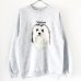 画像1: 90s USA製 MALTESE　DOG SWEAT  (1)