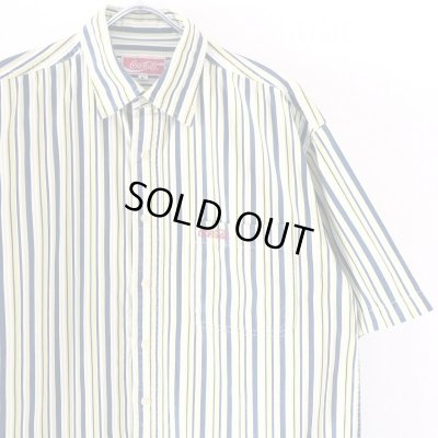 画像2: 80s 90s COCA COLA 企業　STRIPE S/S SHIRT