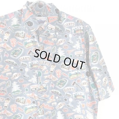 画像2: 02s REYN SPOONER SANFRANCISCO GIANTS HAWAIIAN  S/S SHIRT